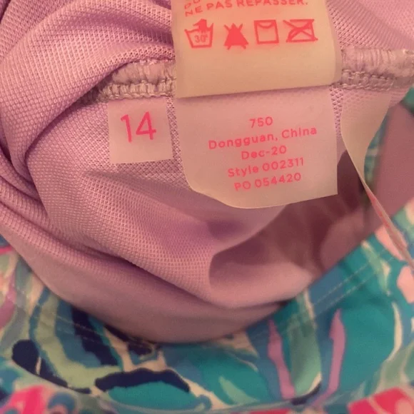 lilly pulitzer one-piece swimsuit size 14 - Picture 4 of 4